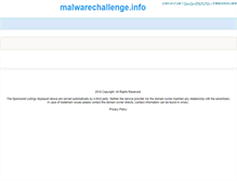 Tablet Screenshot of malwarechallenge.info